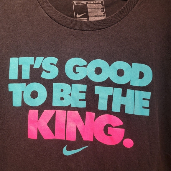 Nike Black Crew Neck TeeNike Lebron James Shirt Large South Beach Miami - Picture 2 of 3